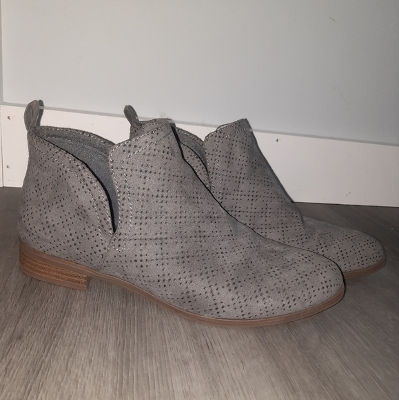 Dr. Scholls Be Energized Foam Technology Perforated Suede Ankle Booties - Picture 1 of 8